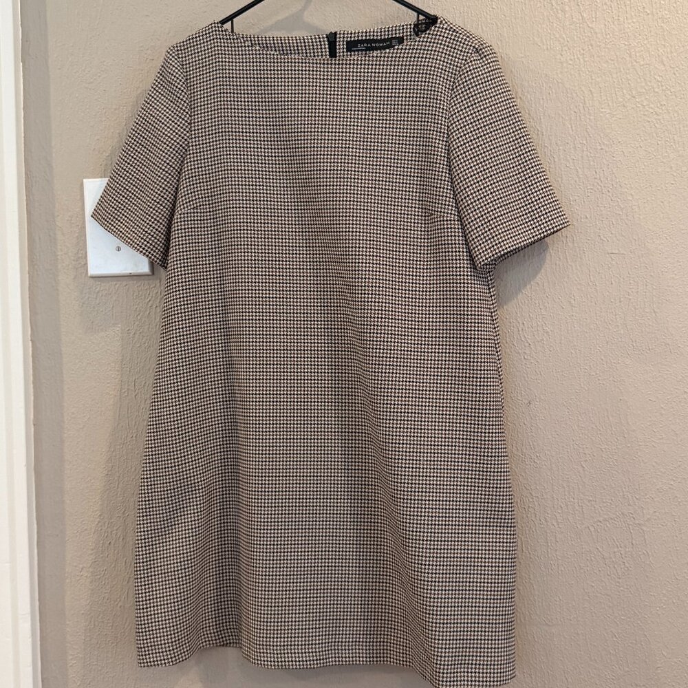 Zara Houndstooth Dress
